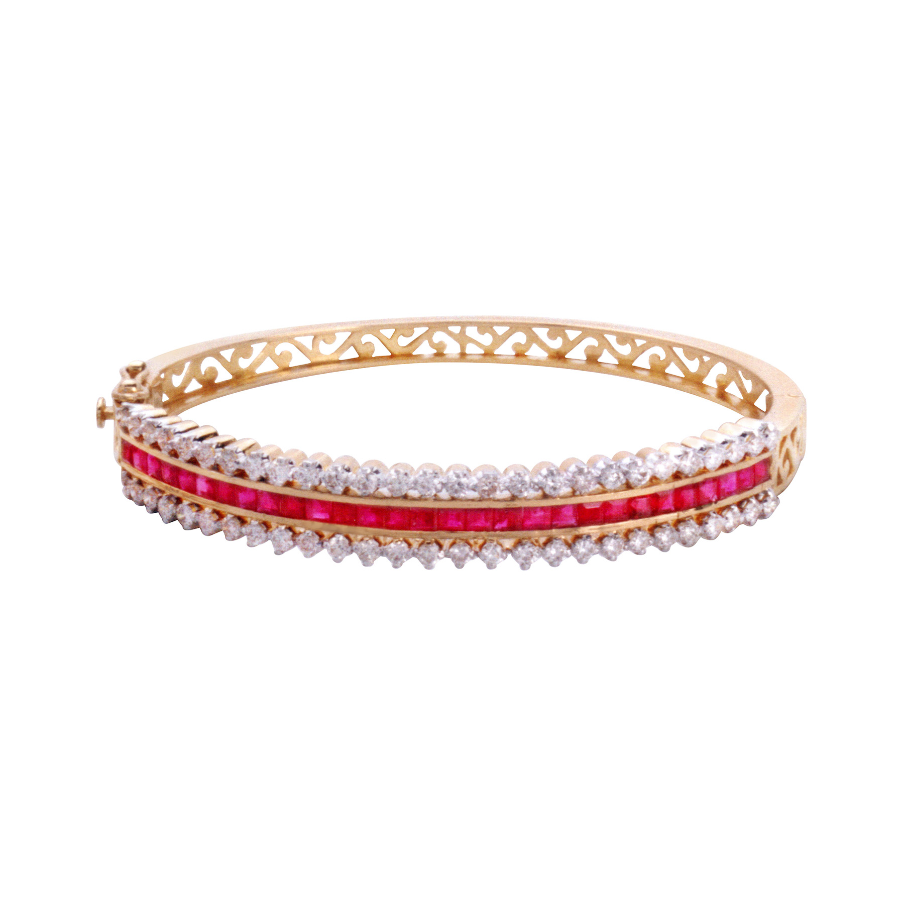 Ruby Diamond Bangle